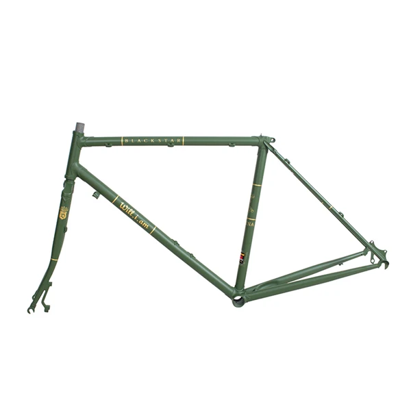Рама для шоссейного велосипеда 49 см, 50 см, 52 см, 54 см, 58 см, 4130 хромированная молибденовая рама, рама для шоссейного велосипеда, цвет на заказ - Цвет: Зеленый