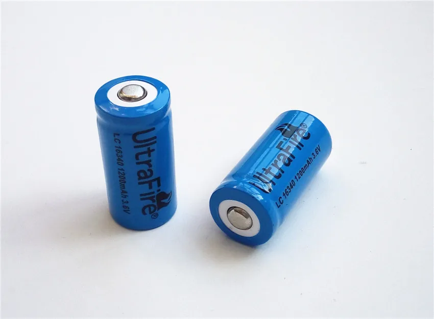 LC 16340 1200mah 3,6 V 3,7 v литий-ионные аккумуляторные батареи с бесплатным зарядным фонариком ego-t батарея