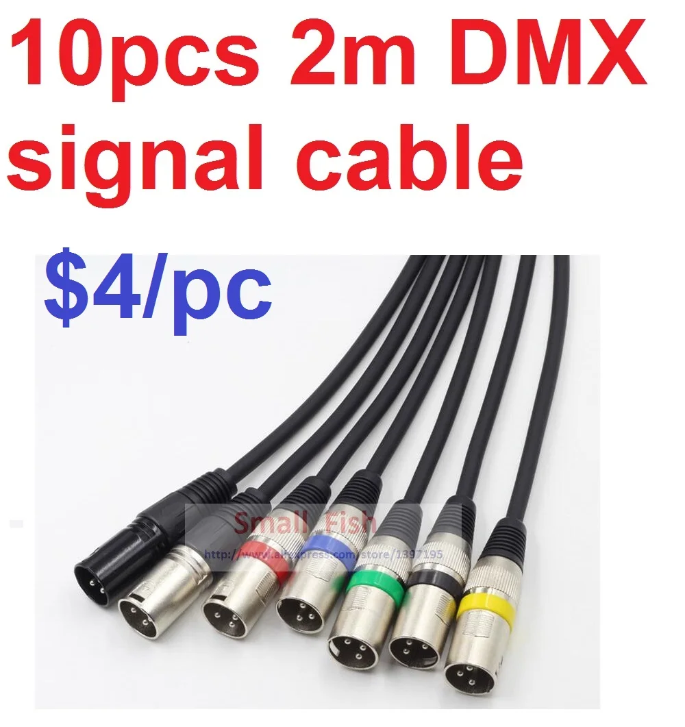 Buy 10xLot 2 Meters Length 3 pin Signal Connection DMX