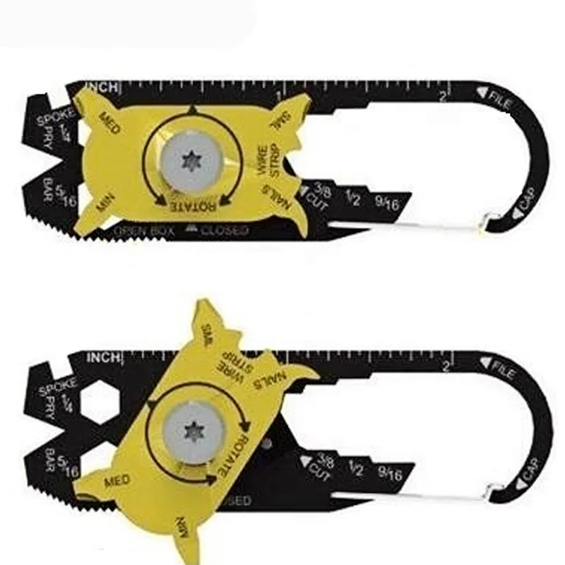 

20 in 1 Durable Portable Stainless Steel Wrench Screwdriver Combination EDC Tool Outdoor Sports Camping Hiking Self-defense Kits