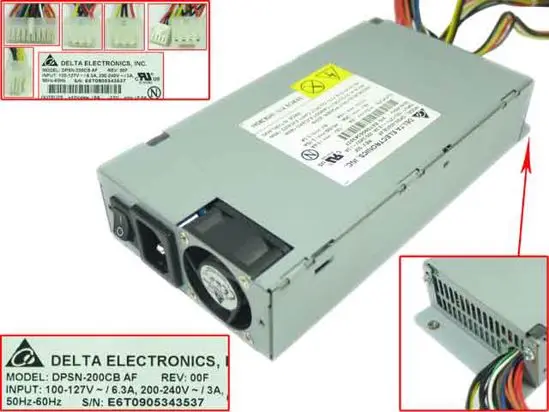 

Delta Electronics DPSN-200CB AF 105K28261 серверный блок питания 200 Вт