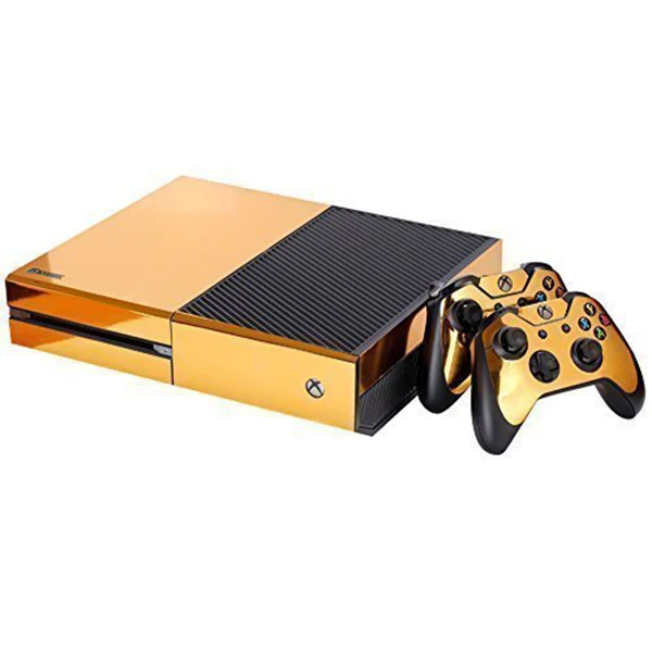 Хит! Золотая Глянцевая наклейка для Xbox ONE консоль контроллер + виниловая