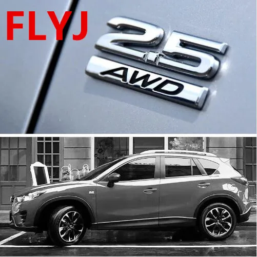 1 шт. 3D металлический AWD 2 0 5 Автомобильный боковое крыло задний багажник эмблема