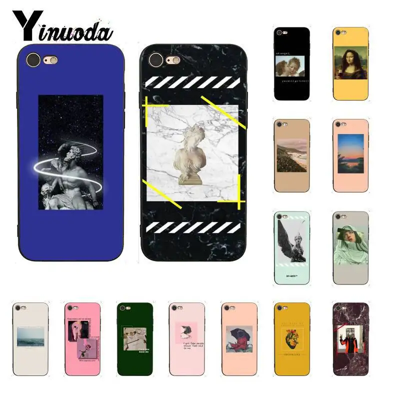 

Yinuoda Great art aesthetic van Gogh Mona Lisa painting David TPU Phone Case for iPhone8 7 6 6S Plus X XSMAX 5 5S SE XR 10 Cases