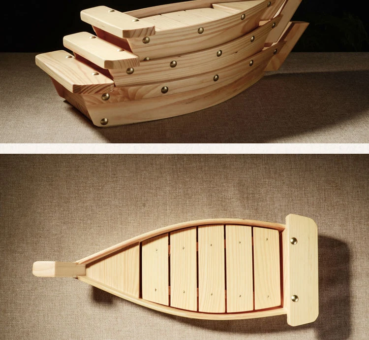 Японский деревянный Суши Лодка тарелка сосна кухня суши инструменты посуда украшение орнамент Kicthen аксессуары