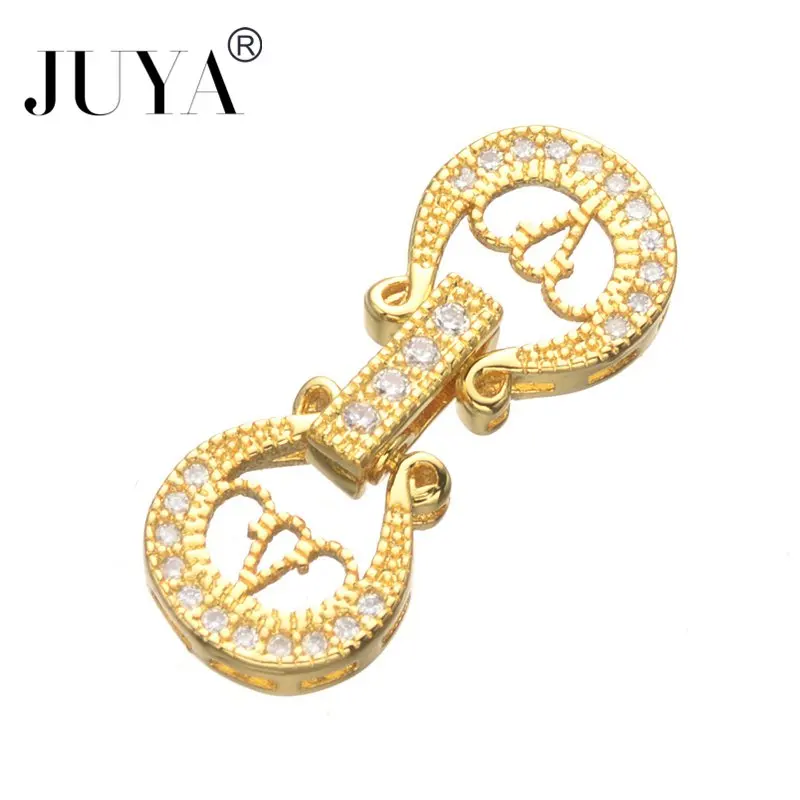 

Jewelry Making Supplies Diy Jewelry Findings & Components Fashion Copper Zircon Clasp For Bracelets Necklaces Bijoux Charms