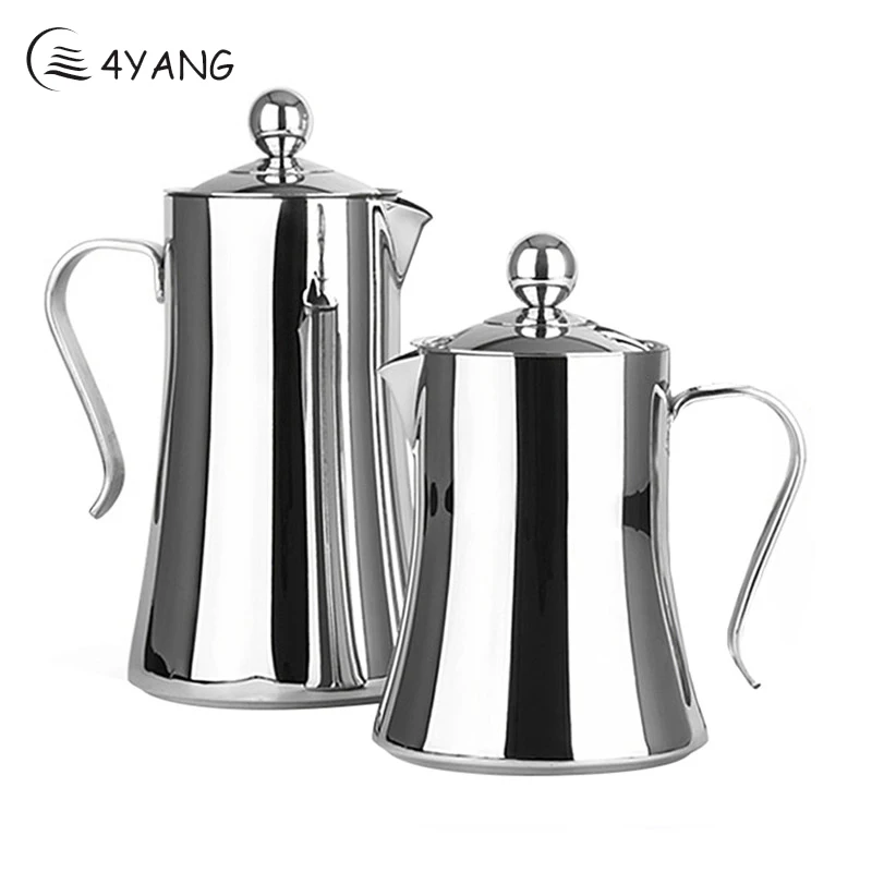 

TTLIFE Hight Quality 1L/1.2L/1.5L Delicate Stainless Steel French Press Coffee Tea Pot with Filter Double Wall Coffee Maker