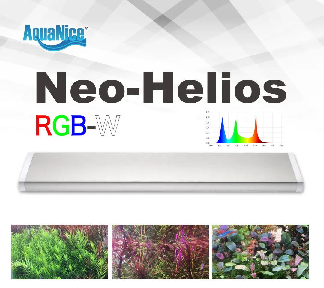 

Aqua nice WRGB Series LED Lighting System water Plant grow sunrise sunset timer metal bracket extend ADA style
