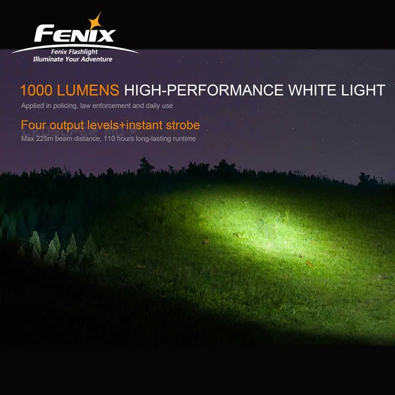 Освещение для экстремальных условий Fenix TK25 УФ двойной фонарь тактический фонарик с белым 1000 люменов и УФ 3000 МВт огни