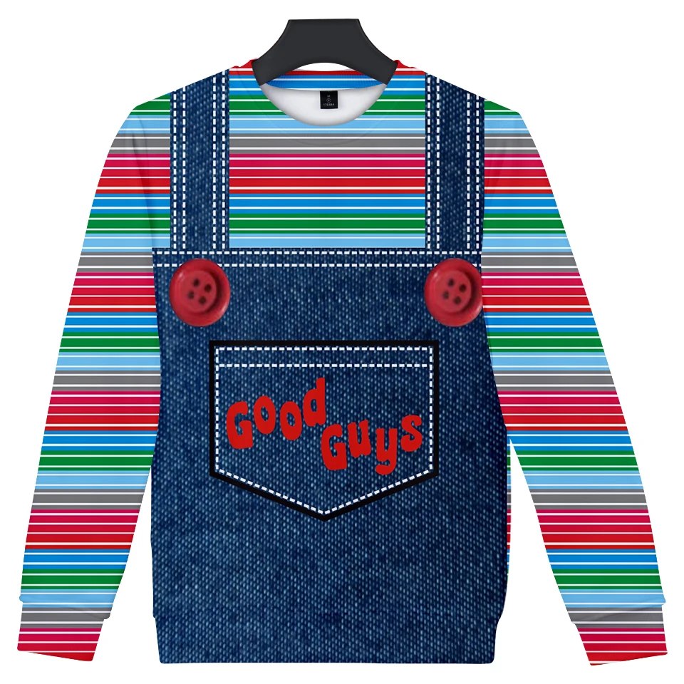 

2019 good guys chucky 3D Print fashion Cosplay Long Sleeve Casual Sweatshirts New Style