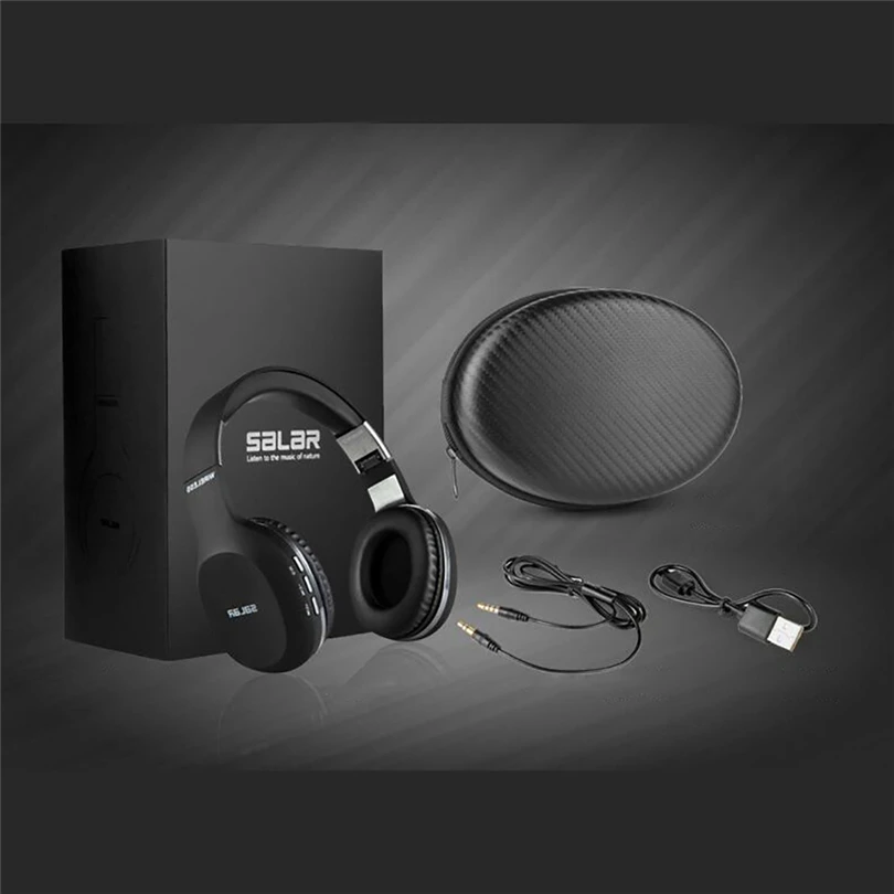 Bass Stereo Subwoofer Foldable Wireless Bluetooth Gaming Headphones Headset With Microphone+USB Charging cable+Headset Bag S30
