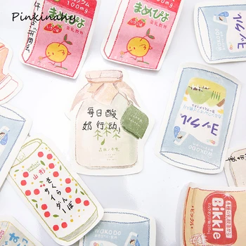 

Kawaii Memo Pad Forest milk/canned fruit/drink Self-Stick Notes Sticky Paper Planner Sticker Notepad Office School Supply BQ003