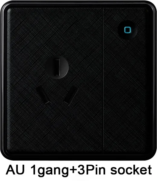 AU 1gang+3Pin socket