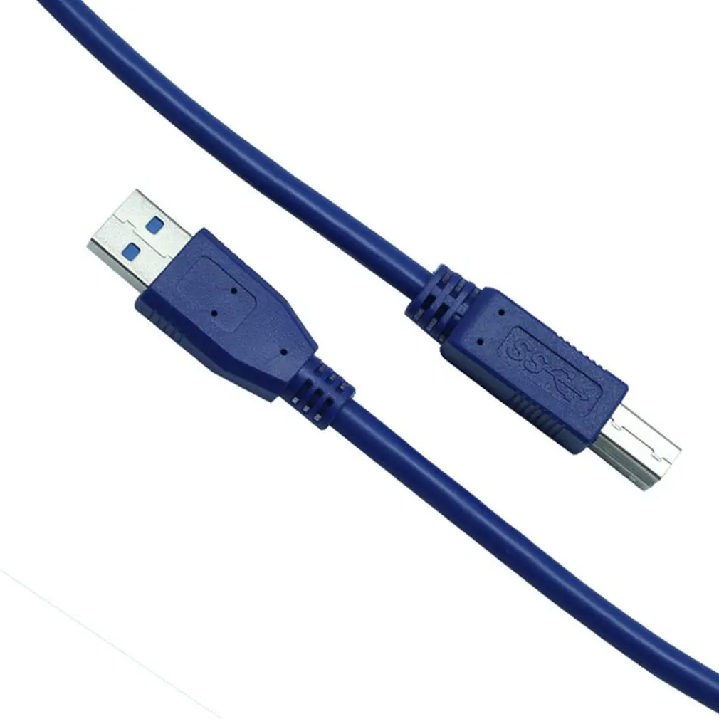 1 м USB 3,0 кабель для принтера type A Male to B Мужской кабель сканера высокоскоростной Черный удлинитель кабель принтера