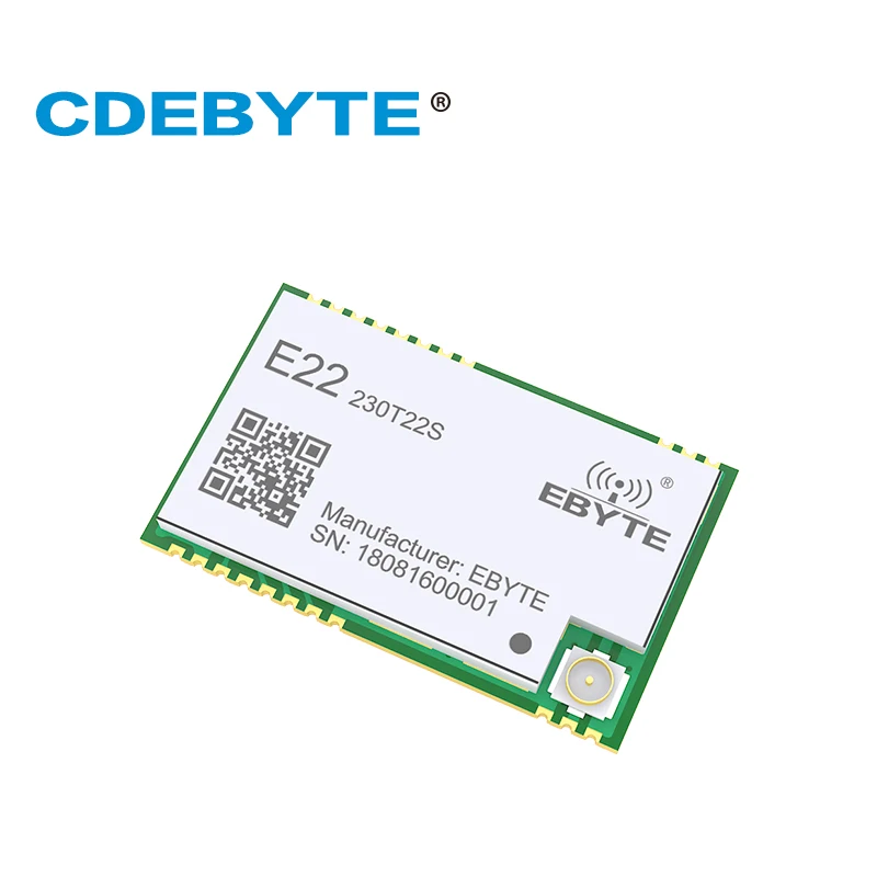 SX1262 230 МГц E22 230T22S SMD UART беспроводной передатчик и приемник RF модуль RSSI чистая
