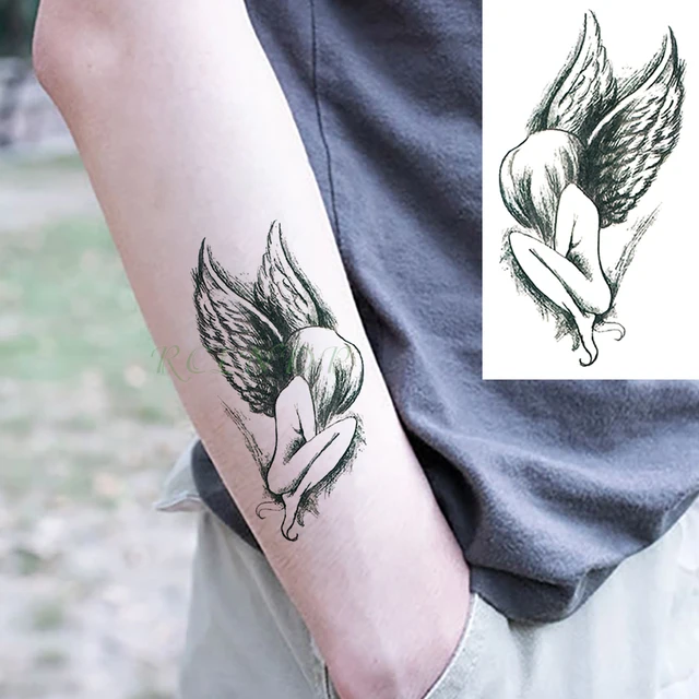 Us 049 Waterproof Temporary Tattoo Stickers Angel Wings Fake Tatto Flash Tatoo Neck Hand Back Foot Body Art For Girl Women Men Kids In Temporary Us 049 Waterproof Temporary Tattoo Stickers Angel Wings Fake Tatto Flash Tatoo Neck Hand Back Foot Body Art For Girl Women Men Kids In Temporary
