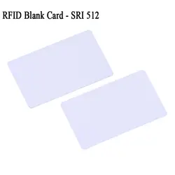 Rfid шри-512 13,56 мГц 14443b пустые карты 14443 Тип b 512 бит памяти размер, высокая частота белый пластик ПВХ promixity card