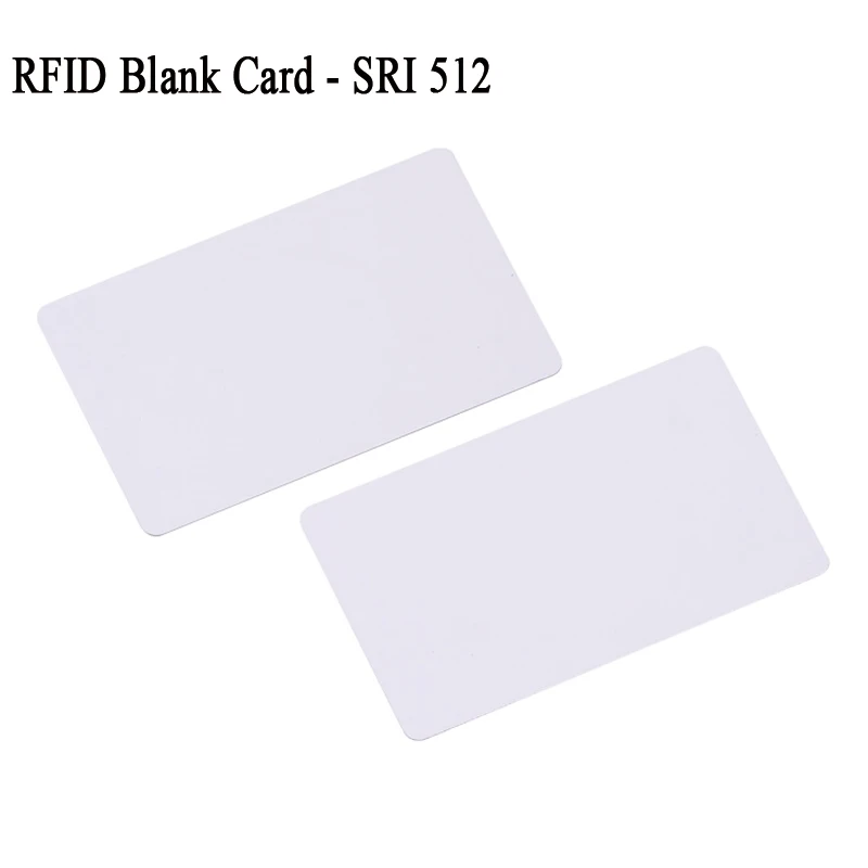 

rfid SRI 512 13.56mhz 14443b blank card 14443 type b 512 bit memory size high frequency white pvc plastic promixity card