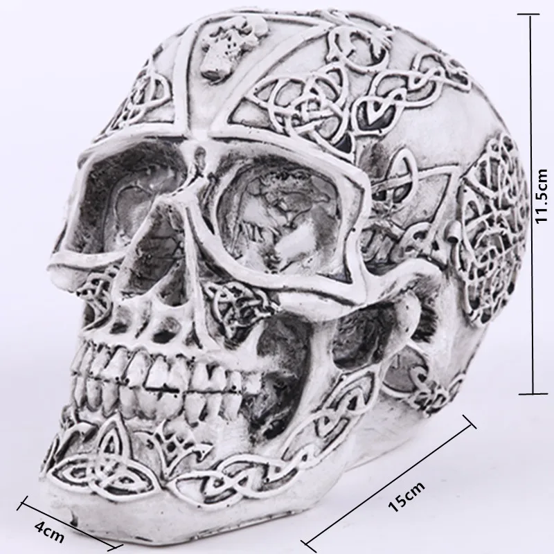 Статуи Африка домашний Декор череп для украшения рукоделия человеческий Смола череп скелет абстрактные скульптуры Искусство резная статуя