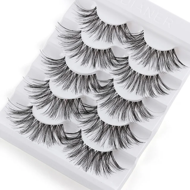 Best Offers 5 Pairs Long Wispy False Eyelashes Black Cross False Eyelashes Full Strip Lashes Handmade 3D Natural Eye Makeup Tools Best Offers 5 Pairs Long Wispy False Eyelashes Black Cross False Eyelashes Full Strip Lashes Handmade 3D Natural Eye Makeup Tools
