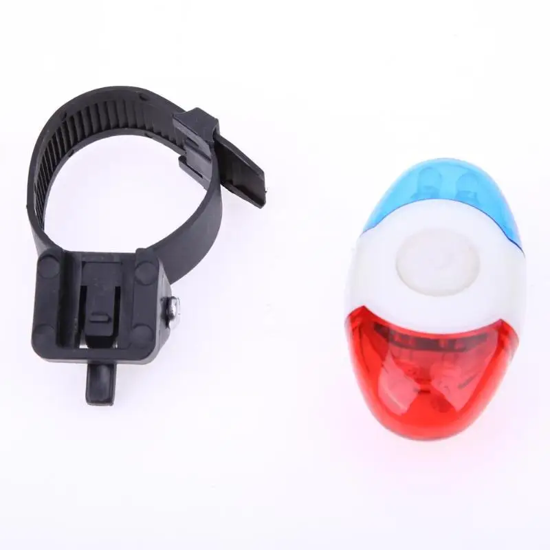 Discount Super Bike Light Waterproof Police 4 LED Red Blue 4 Flash Modes Cycling Rear Light Safety Warning Tail Lamp Bicycle Lights 5