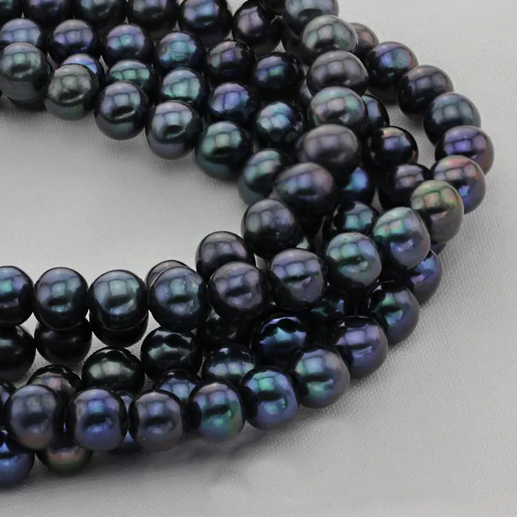 

Potato Cultured Freshwater Pearl Beads,Beautiful Jewelry, black, 9-10mm, Hole:Approx 0.8mm, Sold Per Approx 15.5 Inch Strand