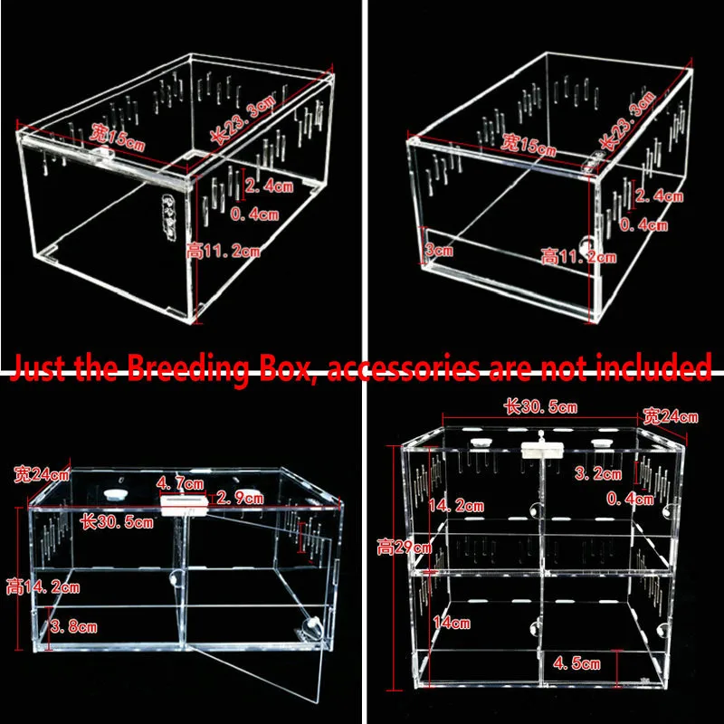 Для разведения рептилий коробка прозрачный акриловый рептилия змея коробка Скорпион штриховка коробка