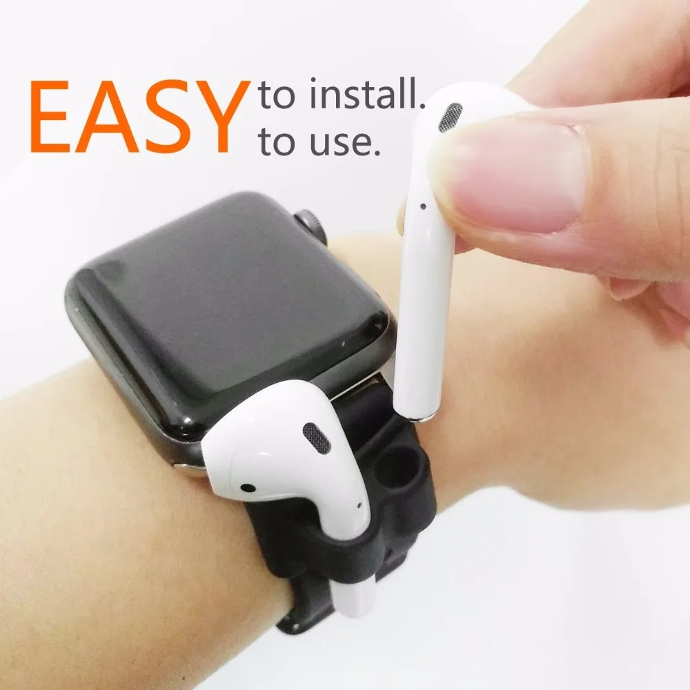 EKIND-Silicone-Anti-lost-Holder-for-AirPods-Holder-Portable-Anti-lost-Strap-Silicone-Case-for-Apple (2)