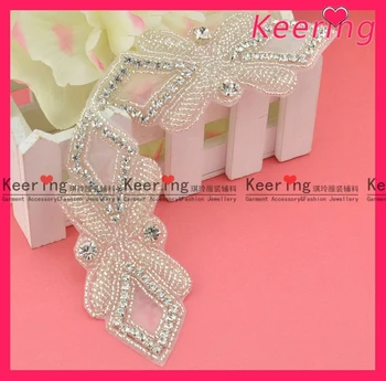 

New Arrival Free Shipping Rhinestone Applique For Bridal WRA-388