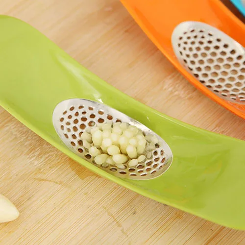 Colorful Easy Garlic Press Crusher Cutter Cooking Kitchen Tool Novelty