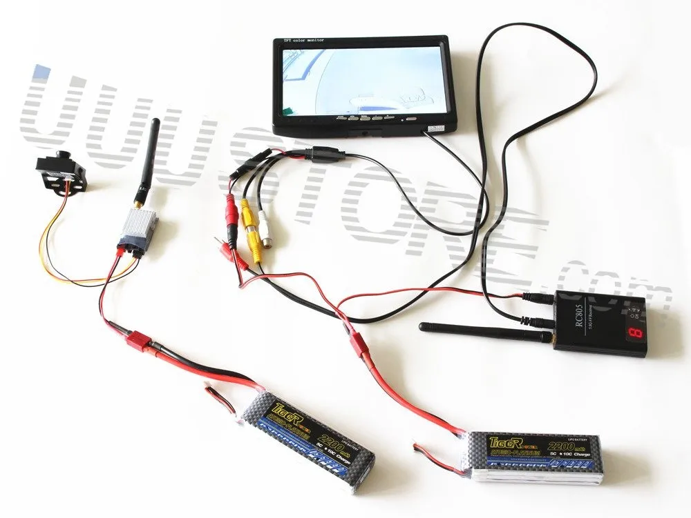 RC FPV Combo System 5.8g 200mw Wireless TS351 Transmitter RC805 Receiver HD Monitor CCTV Camera For DJI Phantom QAV250 Drone