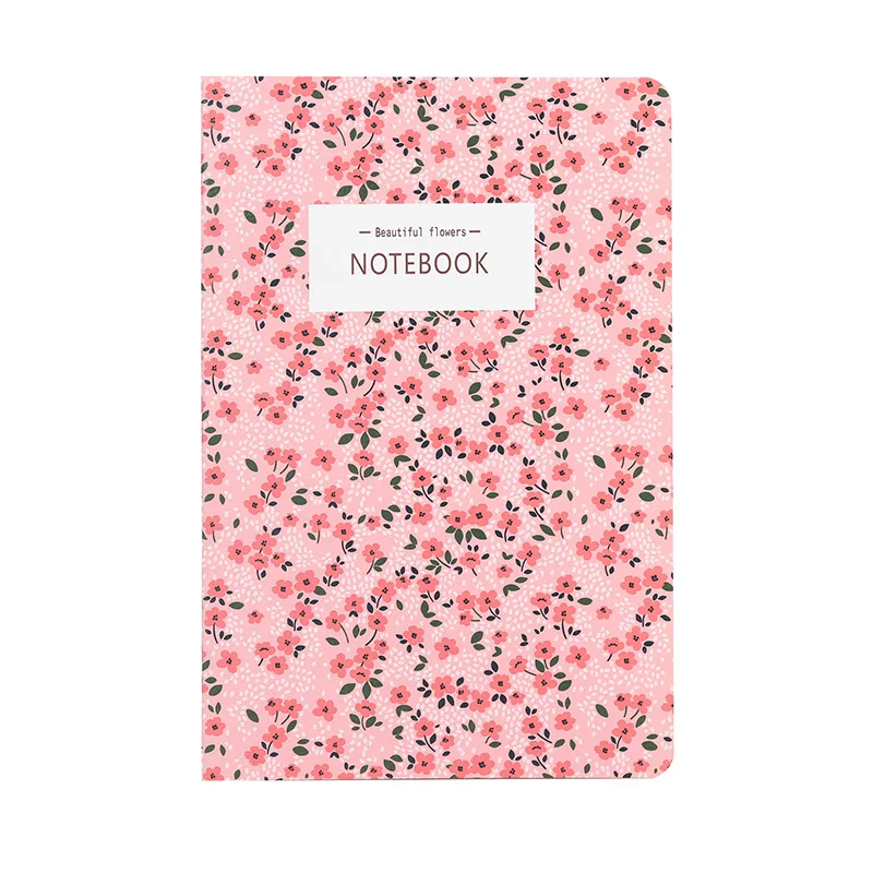 

Cute Flower Floral Design Colorful Japanese Stationery A5 Notebook 32 Sheets Notepad Soft Copybook Story Diary School Supplies