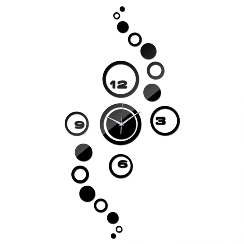 

Masi Rui 2018 new hot circle acrylic wall clocks modern diy watches relojes de pared quartz needle clocks free shipping