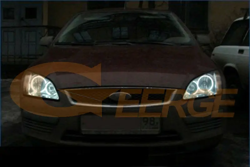 Для Ford Focus II Mk2 2004 2005 2006 2007 2008 Европа фары отличное Ультра яркое освещение CCFL ангельские глазки комплект