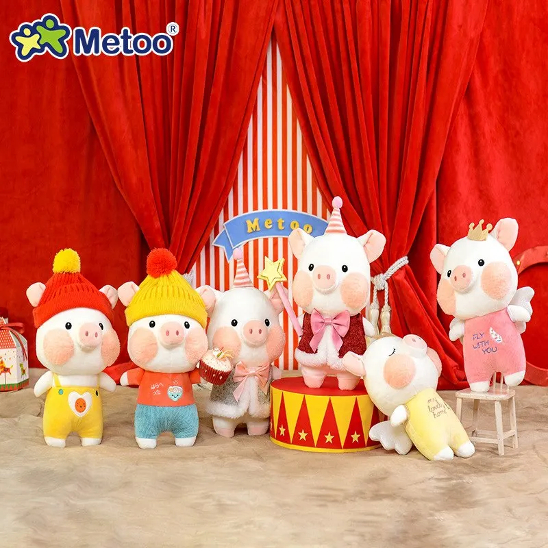 

24cm Metoo Doll Stuffed Toys Plush Animals Soft Kids Baby Toys for Girls Children Boys Birthday Gift Kawaii Cartoon Cartoon Pig