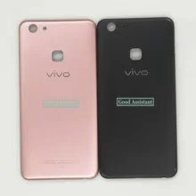 Золотой/черный/розовый 6,0 ''для BBK Vivo V7 Plus 1716/V7+/Vivo Y79 Y79A задняя крышка батарейного отсека Корпус Задняя стеклянная линза части