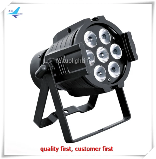

free shipping 20pcs/lot Stage Effects Mini Par Light 7x15w 5in1 RGBWA Aluminum Par DJ Spot Lighting DMX Disco Par Lamp