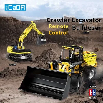 

Compatible Legoings RC Building Blocks Bricks Remote Control Constructing Truck Crawler Excavator Model Bulldozer Boys Toys Gift