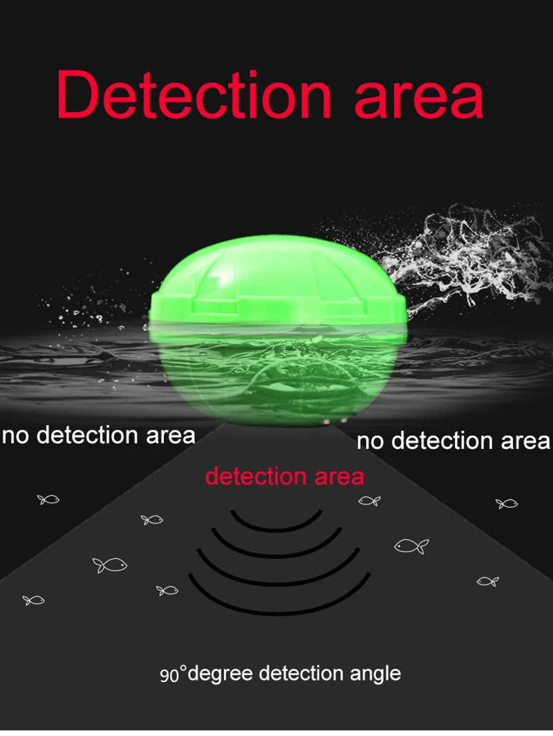de Profundidade Fishfinder Sonar Ecobatímetro para Lago Mar Pesca IOS & Android