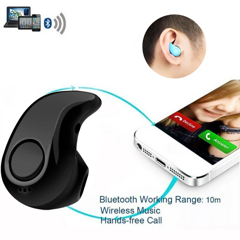S530 мини беспроводные Bluetooth наушники в ухо спортивные с микрофоном гарнитура для