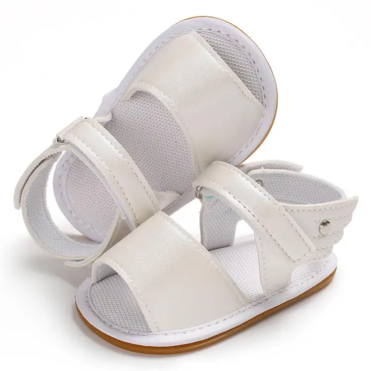 Infant Baby Shoes Girl Sandals Rubber Soft Sole Anti-Slip Summer Pu Wing Newborn First Walker New Fashion Crib Shoes