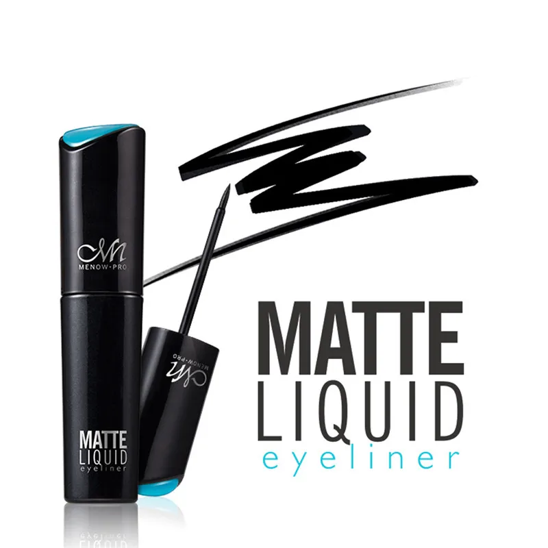 Black Matte Liquid Eyeliner Waterproof Long Lasting Smudge Free Blooming Eyeliner Well Shaped