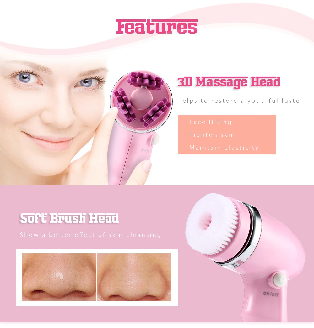 facial cleansing brush sets natural skin care
