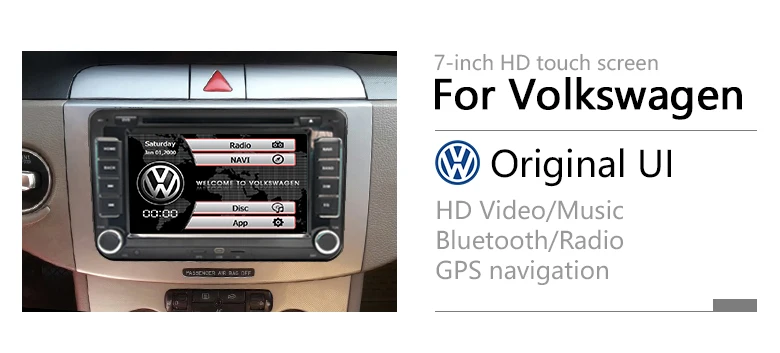 " 2 din Автомобильный dvd-плеер радио автомобильный Радио android gps для volkswagen vw golf 5 6 passat B6 B7 touran shatan jetta polo tiguan sea