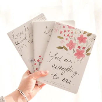 

1pc 25.5*18.2cm Creative Small B5 Fresh Plastic Sets Of The Hands Book Girl Fine Loaded Students Diary Book
