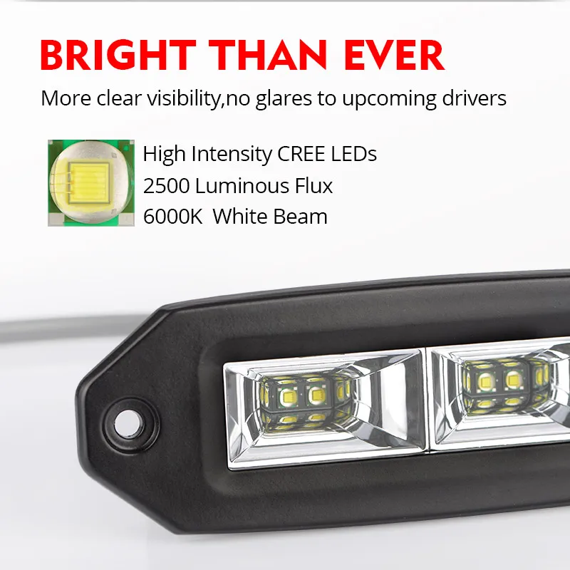 4x4 Car Accessorie 12V Motorcycle Work Light Offroad LED Bar 40W Auto Fog Light 6000K White Spot ATV 4WD Boat Driving Lamp WOXMA 4x4 Car Accessorie 12V Motorcycle Work Light Offroad LED Bar 40W Auto Fog Light 6000K White Spot ATV 4WD Boat Driving Lamp WOXMA