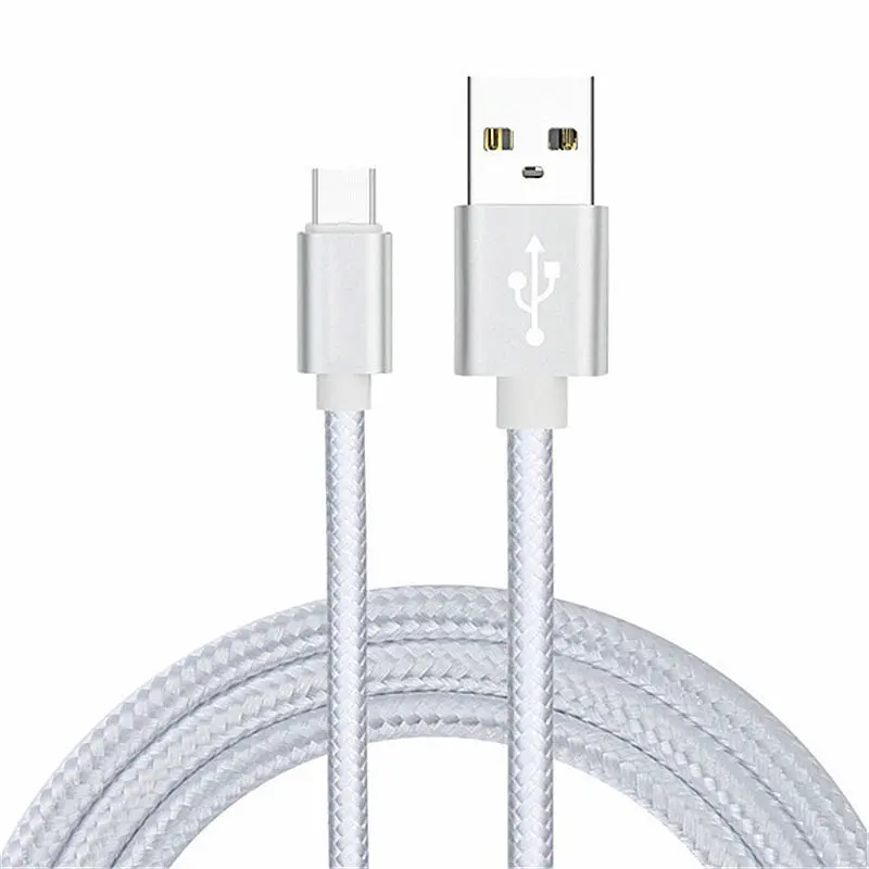 Тип usb C нейлоновый провод для быстрой зарядки Зарядное устройство для huawei p9 p10 p20 mate 10 lite samsung Galaxy S10 S10e s8 S9 a3 a5 a7