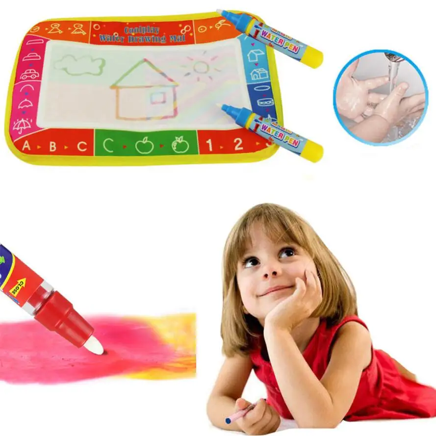 New Water Drawing Painting Writing Mat Board Magic Pen Doodle Dropship T527