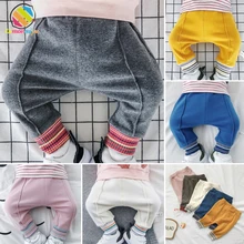 Lemonmiyu/для новорожденных брюки для малышей; повседневные хлопковые детские леггинсы; шаровары для маленьких мальчиков и девочек; сезон весна-осень; длинные брюки