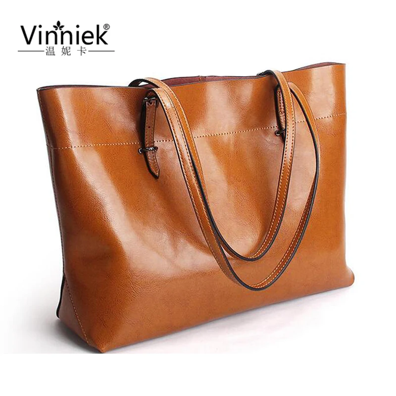 100 Genuine Leather Large font b Women b font font b Bag b font Designer font